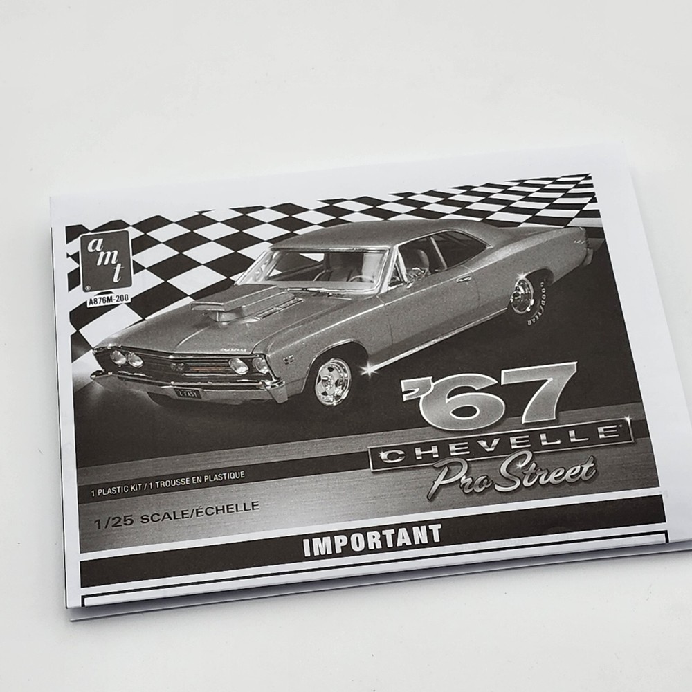 AMT 1/25 67 Chevelle Pro Street AMT876/12 Instruction Booklet Only
