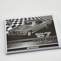 AMT 1/25 67 Chevelle Pro Street AMT876/12 Instruction Booklet Only