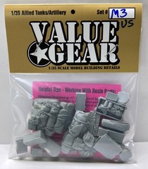 1/35 Scale US Army M3 Stuart and Other Tanks Stowage Set Value Gear – Resin