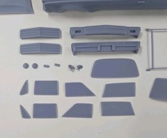 ABS-LIKE RESIN 3D PRINTED 1/25 1974 CHEVY MALIBU WAGON BODY WITH SEPARATE HOOD
