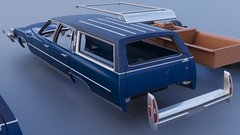 ABS-LIKE RESIN 3D PRINTED 1/25 1979 CADILLAC FLEETWOOD BROUGHAM WAGON KIT