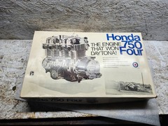 Entex 1970s Honda C750 Four Engine 1/3 Scale 750 Model Kit partially built