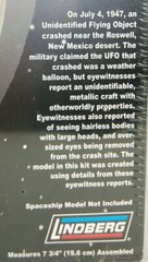 Alien Rosewell 7 3/4 Inch Unassembled Plastic Model Kit skill level 2 lindberg