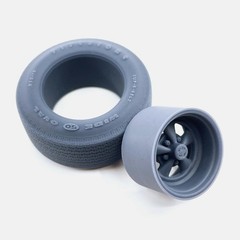 1/25 Resin 15 inch Cragar SS Wheels, Firestone Wide Oval Tires, and Brake Set