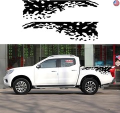 Car Decal Bed Mud Splash Kit Racing Stripe Rear Lathe Decal Vinyl Trim