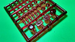 AMT Ford C900 COE 1/25 Red Amber Beacon Marker Trailer Lights Rig Semi Truck Lot