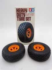 Vintage 80’s Tamiya Japan Goodyear Heavy Duty Tire Set of 2 NEW OLD Store Stock