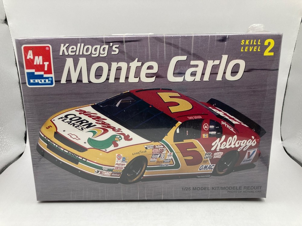 NEW SEALED 1995 AMT Kellogg’s Monte Carlo NASCAR Terry LaBonte 1/25 Model Kit