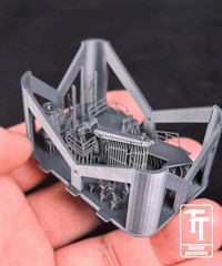 1/200 US Navy Arleigh Burke Flight II Hanger Platform Unpainted