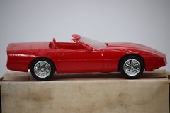 AMT/ERTL 1990 Corvette Convertible Bright red Promo Model 1:24 #6044