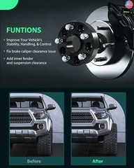 SCITOO 4pcs Wheel Spacers 1.5 inch 5×4.75 Bore 66.9mm Studs 14×1.5 5Lug Wheel