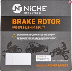NICHE Rear Left Brake Rotor Pad Semi Metallic Kit for Honda Goldwing 1500