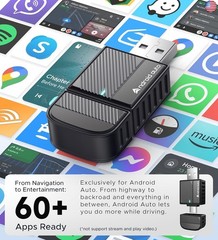 ByteWave Android Auto Wireless Adapter, 2025 NFC & Bluetooth 5.3 Convert