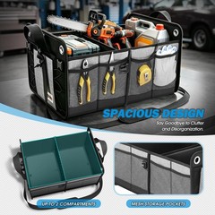 Dna Motoring Trunk Organizer For Suv Large Capacity Car Organizer And Storage 2