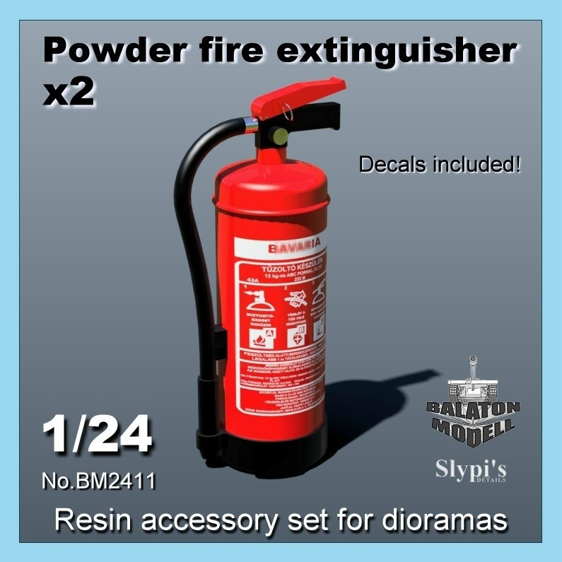 Balaton Modell 1/24 Powder Fire Extinguisher (Height: 2.5cm)