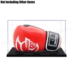 US 12.2″ L Perspex Display Box Acrylic Case Plastic Base Self-Install Dustproof