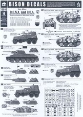 Bison Decals 1/35 AXIS ALLIES R.O.N.A. & R.O.A. Russians in Wehrmacht Service