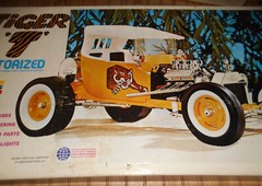 Lindberg “TIGER T” 1/8 Scale Motorized Model Empty Box ONLY, NO MODEL KIT PARTS