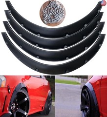 4Pcs 3.1″/80mm Universal Car Wheel Fender Flares Durable Polyurethane Extra