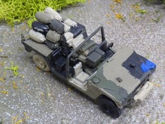 Roco Minitanks / Herpa 1/87 Painted Modern US M-1038 Hummer Open Top Lot#9586B©