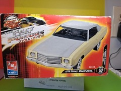 Fast and Furious Tokyo Drift 1970 Chevy Monte Carlo 1:25 AMT Model *OPEN BOX*