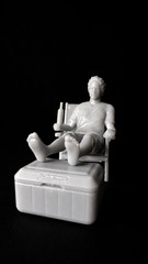 Lawn Chair w Beer for car show diorama