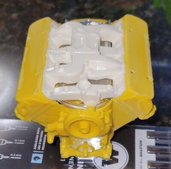 1/8th pontiac stock single carburetor intake big deuce Revell monogram 1/8