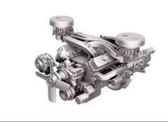 1/25 3D Resin Dodge Mopar 440 Long Ram Engine W/Transmission Scale Model Parts