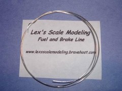 LEX’S SCALE MODELING Metal Fuel and Brake Line for 1/24 & 1/25 Models 2FT