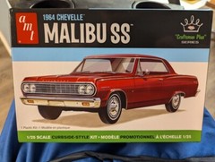 AMT 1/25 64 Chevy Malibu SS Exhaust Delete Resin Cast Pro Street Chassis