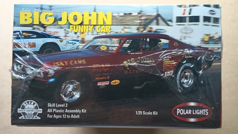 Polar Lights 6504 1/25 ’68 Cuda Mazmanian’s Big John Funny Car Plastic Model Kit