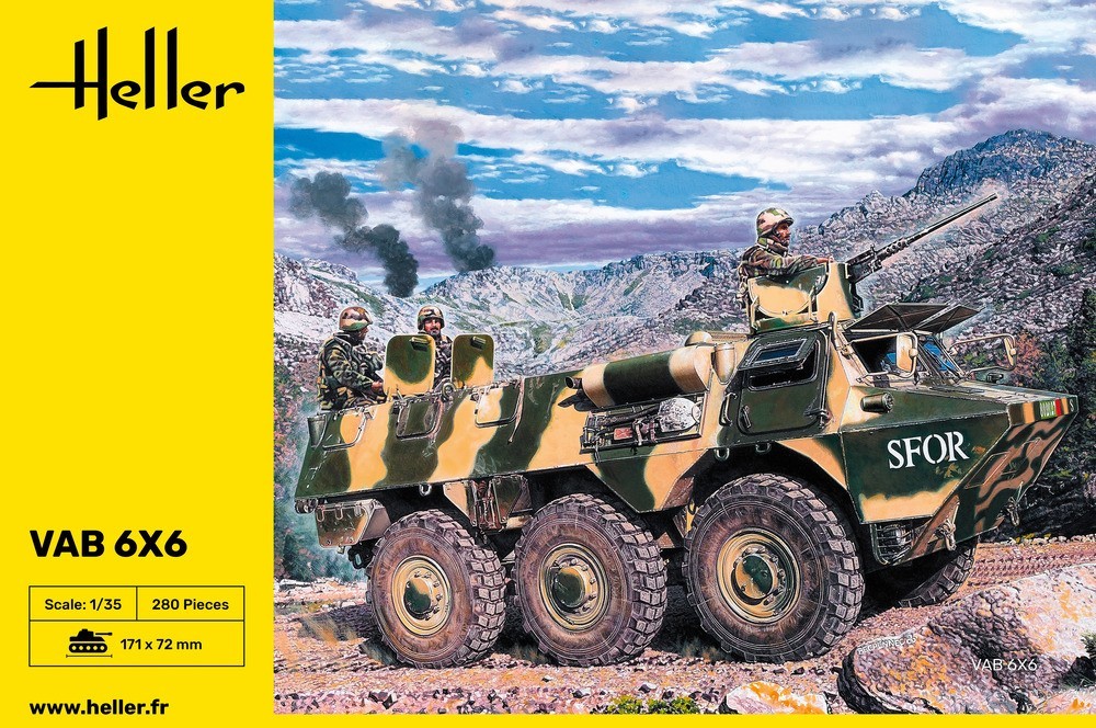 Heller 1/35 VAB 6×6 Troop Transporter Vehicle #81141📌Listed in USA📌