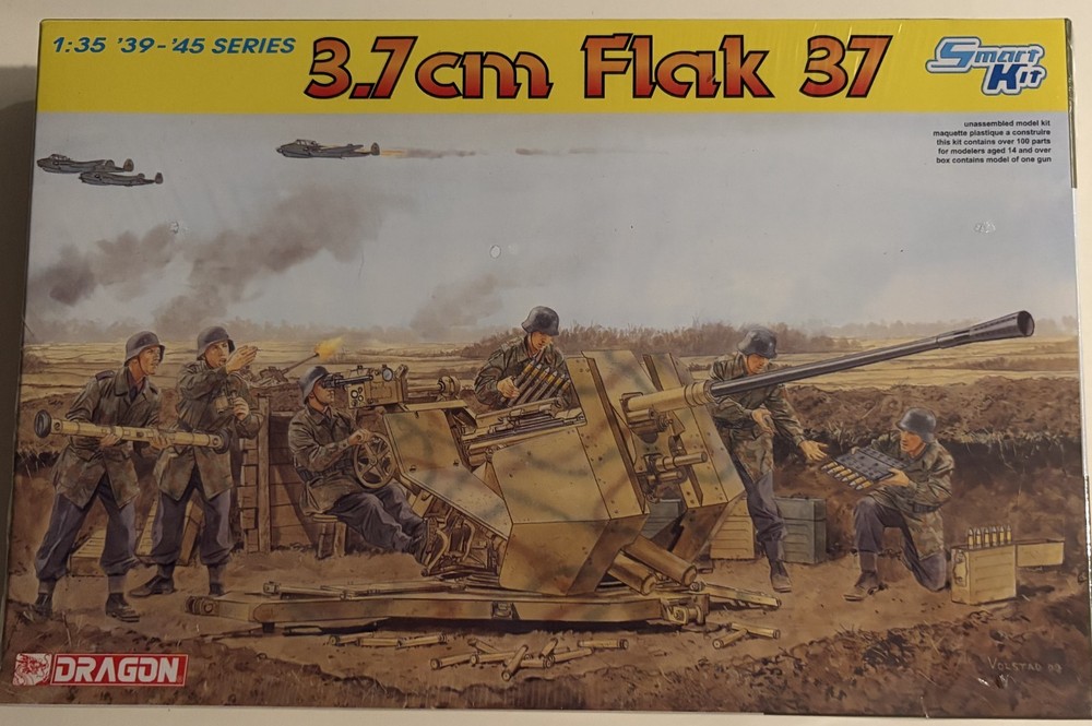 Dragon 6483 3.7cm Flak 37 Smart Kit 1:35 ’39-’45 series
