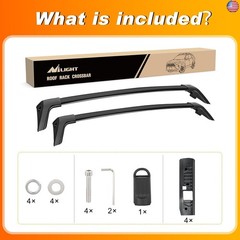 Nilight Roof Rack Cross Bars Fit for Toyota RAV4 2019 2020 2021 2022 2023