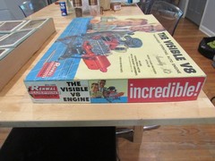 Renwal blueprint Models The Visible V8 ASSEMBLY Kit/BOX/ Missing many parts