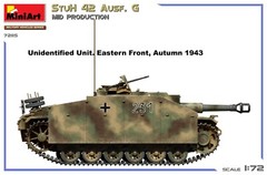 MiniArt 1/72 StuH 42 Ausf G Mid-Production Model Kit Made in Ukraine