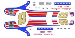 #8 Jim Cushman’s Plymouth Duster 1/24th – 1/25th Scale  Waterslide Decals