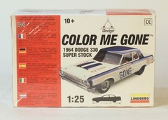 Lindberg Model Kit 1964 Dodge 330 Super Stock Color Me Gone 1/25 Scale