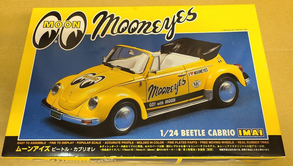 IMAI 1/24 Mooneyes Beetle Cabrio Moon Eyes Cabriolet Plastic Model Kit