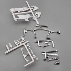 AMT 1/25 1955 55 Chevy Nomad Parts Kitbash Chrome Drag Front Suspension
