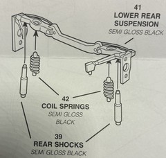2009 Dodge Challenger REAR END and SUSPENSION 232 1664 Model Car Parts