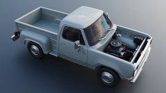 1/25 3d printed 1972 Dodge D100 Step side pickup by Andrey Bezrodny