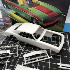 Chevy LongNose Camaro Hard BODY W Tinted Glass Slot Car? 1:25 LBR Model Parts