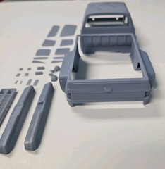 ABS-LIKE RESIN 3D PRINTED 1/25 1985 CHEVROLET K30 CREW CAB DUALLY BODY