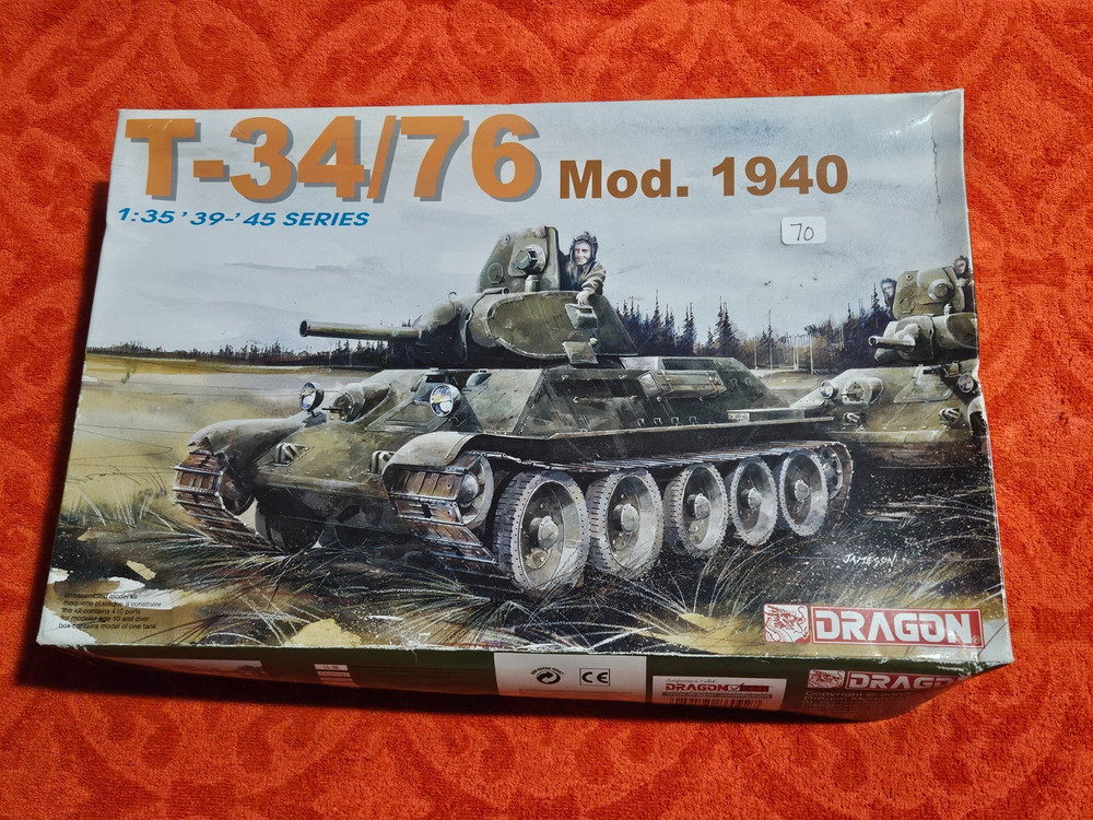 DRAGON T-34/76 Mod. 1940 TANK MODEL KIT #6092 from 2003-Complete(?) READ
