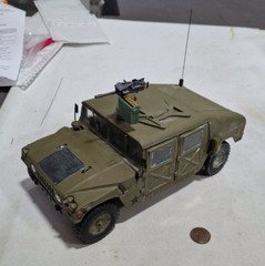 Tamiya 1/35 Scale Modern Military Hummer with M242 Bushmaster Assembled