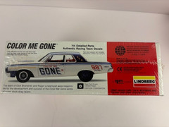 Vintage Lindberg “Color Me Gone” 1964 Dodge 330 Super Stock Model Kit sealed BX