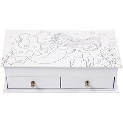 Create Crafts 50440 kartonnen sieradendoosje, 18 x 10,5 x 5 cm, wit, 10 stuks