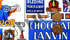Diorama – 1/35 French Advertisement Posters, Various Sizes #1 – WW2 (2 sheets)