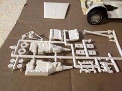 JoHan 1/25 1962 Chrysler 300 Hardtop molded in WHITE USA Oldies Needs Finishing